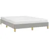 vidaXL Cadre de lit Gris clair 140x200 cm Tissu