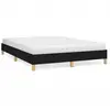 vidaXL Cadre de lit Noir 140x190 cm Tissu