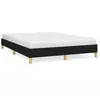 vidaXL Cadre de lit Noir 140x200 cm Tissu
