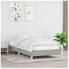 vidaXL Cadre de lit Gris clair 90x200 cm Tissu