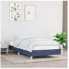 vidaXL Cadre de lit Bleu 80x200 cm Tissu