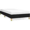 vidaXL Cadre de lit Noir 80x200 cm Tissu