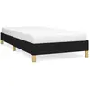 vidaXL Cadre de lit Noir 90x190 cm Tissu