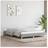 vidaXL Cadre de lit Gris clair 160x200 cm Tissu