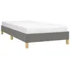 vidaXL Cadre de lit Gris foncé 100 x 200 cm Tissu
