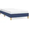 vidaXL Cadre de lit Bleu 100 x 200 cm Tissu
