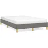 vidaXL Cadre de lit Gris foncé 120 x 200 cm Tissu