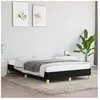 vidaXL Cadre de lit Noir 120x200 cm Tissu
