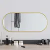 vidaXL Miroir mural Doré 70x30 cm Ovale