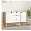 vidaXL Buffet OTTA Marron et blanc 113,5x43x73 cm Bois massif pin