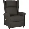 vidaXL Vidaxl Fauteuil De Massage Taupe Tissu