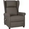 vidaXL Vidaxl Fauteuil De Massage Marron Tissu