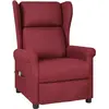 vidaXL Fauteuil de massage Rouge bordeaux Tissu