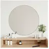 vidaXL Miroir mural Argenté Ø 60 cm Rond