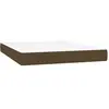 vidaXL Matelas de lit à ressorts ensachés Marron foncé 140x190x20 cm