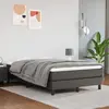 vidaXL Matelas de lit à ressorts ensachés Gris 120x200x20cm Similicuir
