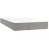 vidaXL Matelas de lit à ressorts ensachés Gris clair 90x190x20 cm