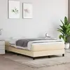 vidaXL Matelas de lit à ressorts ensachés Crème 120x200x20 cm Tissu