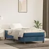 vidaXL Matelas de lit à ressorts ensachés Bleu foncé 90x200x20 cm