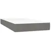 vidaXL Matelas de lit à ressorts ensachés Gris foncé 100x200x20 cm