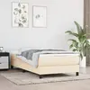 vidaXL Matelas de lit à ressorts ensachés Crème 90x190x20 cm Tissu