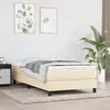 vidaXL Matelas de lit à ressorts ensachés Crème 100x200x20 cm Tissu