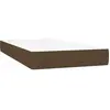 vidaXL Matelas de lit à ressorts ensachés Marron foncé 100x200x20 cm
