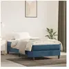 vidaXL Matelas de lit à ressorts ensachés Bleu foncé 80x200x20 cm