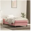 vidaXL Matelas de lit à ressorts ensachés Rose 80x200x20 cm Velours