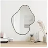 vidaXL Miroir mural Noir 50x40 cm