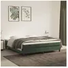 vidaXL Matelas de lit à ressorts ensachés Vert foncé 180x200x20 cm