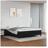 vidaXL Matelas de lit à ressorts ensachés Noir 160x200x20cm Similicuir