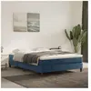 vidaXL Matelas de lit à ressorts ensachés Bleu foncé 140x200x20 cm