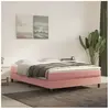 vidaXL Matelas de lit à ressorts ensachés Rose 140x200x20 cm Velours