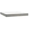 vidaXL Matelas de lit à ressorts ensachés Gris clair 160x200x20 cm