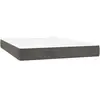 vidaXL Matelas de lit à ressorts ensachés Gris foncé 140x190x20 cm