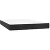 vidaXL Matelas de lit à ressorts ensachés Noir 140x190x20 cm Velours