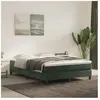 vidaXL Matelas de lit à ressorts ensachés Vert foncé 140x190x20 cm