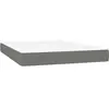 vidaXL Matelas de lit à ressorts ensachés Gris foncé 140x200x20 cm