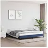 vidaXL Cadre de lit Bleu 180 x 200 cm Tissu