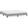vidaXL Cadre de lit Gris clair 180x200 cm Tissu