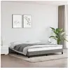 vidaXL Cadre de lit Gris foncé 180 x 200 cm Tissu