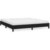 vidaXL Cadre de lit Noir 180 x 200 cm Tissu