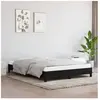 vidaXL Cadre de lit Noir 140x190 cm Tissu