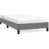 vidaXL Cadre de lit Gris foncé 90x200 cm Tissu