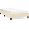 vidaXL Cadre de lit Crème 80 x 200 cm Tissu