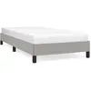 vidaXL Cadre de lit Gris clair 80x200 cm Tissu
