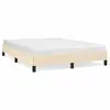 vidaXL Cadre de lit Crème 140 x 200 cm Tissu
