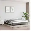 vidaXL Cadre de lit Gris foncé 160 x 200 cm Tissu