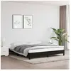 vidaXL Cadre de lit Noir 160x200 cm Tissu